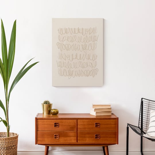 Subtle Scribble 18" x 24" Canvas Wall Art
